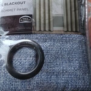 Blackout Grommet Panel Curtain - Blue